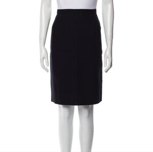 Georgio Armani Wool Knee Length Skirt